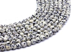 Kralen Dalmatiërjaspis 6mm aan draad 40cm