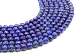 Kralen Lapis lazuli 'AA' 8mm aan draad 40cm