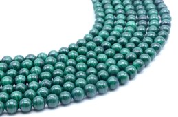 Kralen 'Dark' Malachiet 'AA' 8mm aan draad 40cm