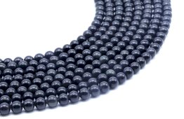 Kralen Gouden Zwarte Obsidiaan 6mm aan draad 40cm