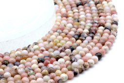 Kralen Roze Opaal 4mm aan draad 40cm