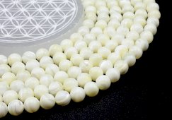 Kralen Mother of Pearl 10mm aan draad 40cm