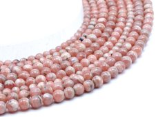 Kralen Rhodochrosiet 'AA' 5mm aan draad 40cm