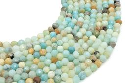 Geslepen kralen Amazoniet 6mm aan draad 38cm