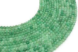 Geslepen kralen Groene Aventurijn 4mm aan draad 38cm