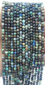 Geslepen kralen Chrysocolla 3mm aan draad 40cm
