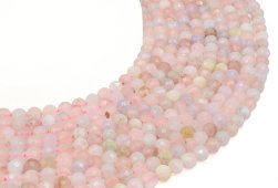 Geslepen kralen Morganiet 6mm aan draad 40cm