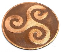 Zakpin Triskelion Koper 4cm