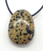 Dalmatiër Jaspis getrommeld Doorboord 3cm