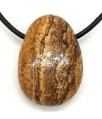 Landschapsjaspis getrommeld Doorboord 3cm