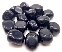 Zwarte Obsidiaan 'A' getrommeld 200g