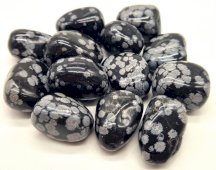 Gevlekte Obsidiaan 'A' getrommeld 200g