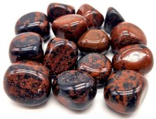 Mahonie Obsidiaan 'A' getrommeld 200g