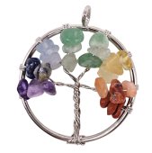 Hanger Levensboom 7 Chakra's 2.5cm