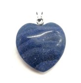 Hanger Hart Blauwe Aventurijn 2.5cm