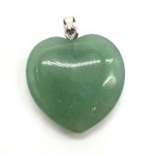 Hanger Hart Groene Aventurijn 2.5cm