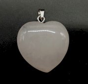 Hanger Hart Bergkristal 2.5cm
