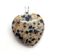 Hanger Hart Dalmatiërjaspis 2.5cm