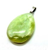 Hanger Traan Groene Jade 3cm