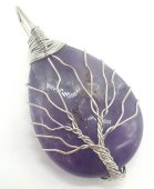 Hanger Levensboom - Amethist 3cm