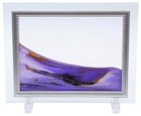 Bewegend Zandschilderij Glas 22cm - Paars