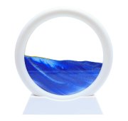 Bewegend Zandschilderij Rond 16cm - Blauw