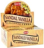 Wierook HEM Kegels Sandelhout Vanille
