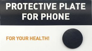 Shungiet Telefoonplaatje Rond 2cm
