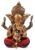 Standbeeld Hars Ganesh Multi 12cm