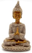 Standbeeld Hars Thaise Boeddha Grijs 9cm