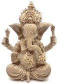 Standbeeld Hars Ganesh Grijs 13cm