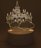 USB Nachtlampje Plastic Disney Kasteel 12cm