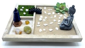 Zen-Tuin Hout Japanse Meditatie 23cm