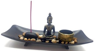 Zen Tuin Boeddha Golvend 26cm