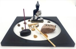 Zen Tuin Boeddha Rond 23cm