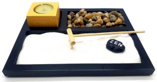 Zen-tuin Kiezels & Kandelaar